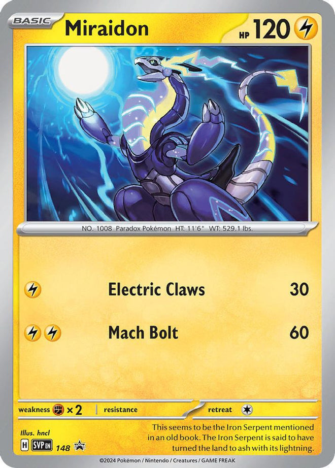Miraidon 148  - Holofoil SV Scarlet & Violet Promo Cards - Promo