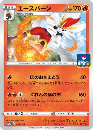 Cinderace - 022/S-P (022/S-P) - SP Sword  Shield Promos  [JP]