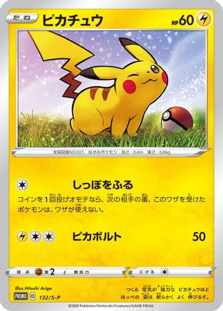 Pikachu - 132/S-P (132/S-P) - SP Sword  Shield Promos Holofoil [JP]