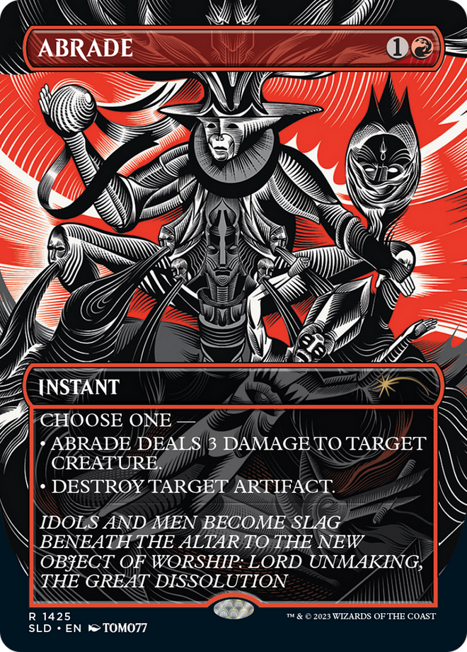 Abrade (SLD-1425) - Secret Lair Drop (Borderless)