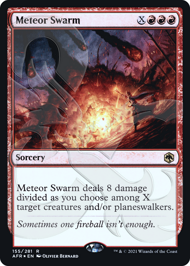 Meteor Swarm (Ampersand Promo) [Dungeons & Dragons: Adventures in the Forgotten Realms Promos]