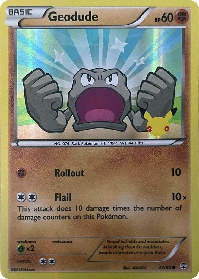 Geodude (Stamped) 043/083  - Holofoil Generations - Promo