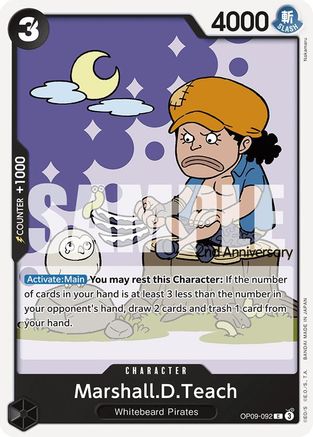 Marshall.D.Teach [Emperors in the New World: 2nd Anniversary Tournament Cards]