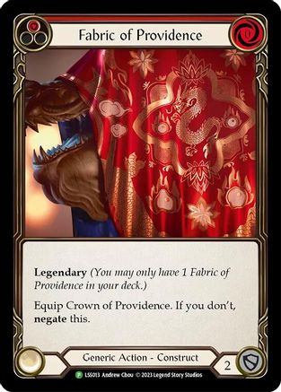 Fabric of Providence // Crown of Providence - LSS013 (LSS013) - Flesh and Blood: Promo Cards Cold Foil