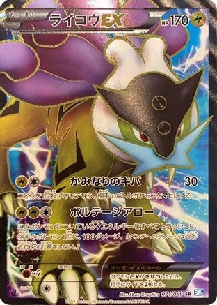 Raikou EX - 071/069 (071/069) - BW4 Dark Rush 1st Edition Holofoil [JP]