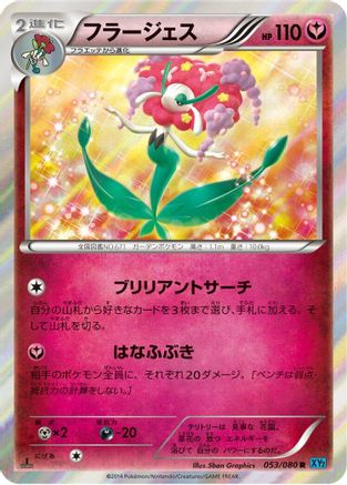 Florges (053/080) - XY2 Wild Blaze 1st Edition Holofoil [JP]