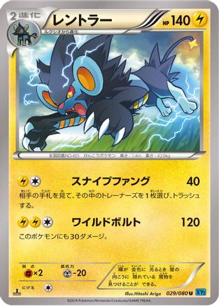 Luxray (029/080) - XY2 Wild Blaze Unlimited [JP]