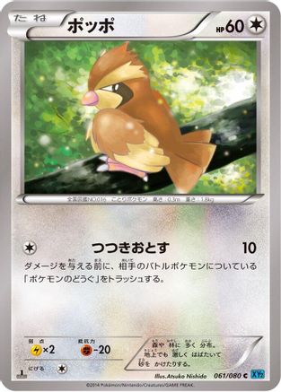 Pidgey (061/080) - XY2 Wild Blaze Unlimited [JP]
