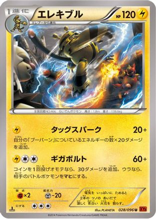 Electivire (028/096) - XY3 Rising Fist Unlimited [JP]