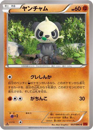 Pancham (057/096) - XY3 Rising Fist 1st Edition [JP]