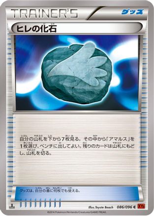 Sail Fossil (086/096) - XY3 Rising Fist Unlimited [JP]