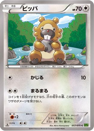 Bidoof - 057/070 (057/070) - XY5Bt Tidal Storm Unlimited [JP]