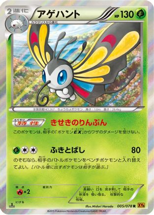 Beautifly (005/078) - XY6 Emerald Break 1st Edition Holofoil [JP]