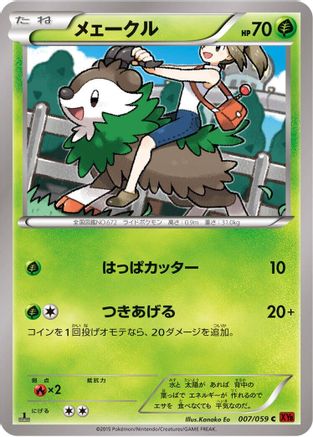 Skiddo (007/059) - XY8Br Red Flash Unlimited [JP]