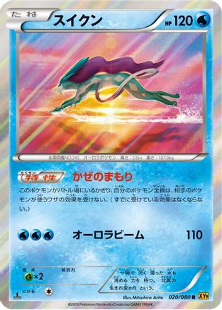 Suicune (020/080) - XY9 Rage of the Broken Heavens 1st Edition Holofoil [JP]
