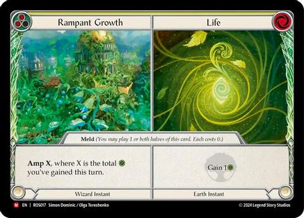 Rampant Growth // Life - LGS341 (LGS341) - Flesh and Blood: Promo Cards Cold Foil