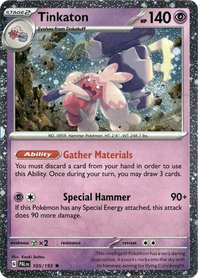 Tinkaton 105/193  - Holofoil Blister Exclusives - Rare