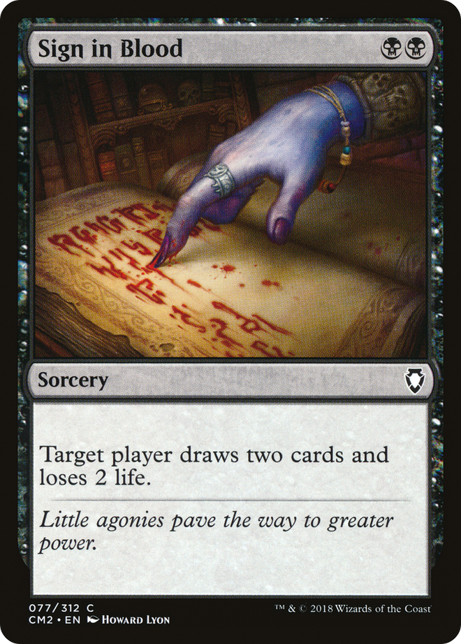 Sign in Blood [Commander Anthology Volume II]