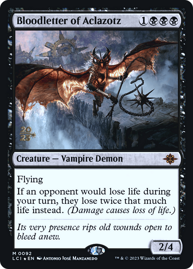 Bloodletter of Aclazotz [The Lost Caverns of Ixalan Prerelease Cards]