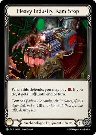 Heavy Industry Ram Stop - JDG041 (JDG041) - Flesh and Blood: Promo Cards Cold Foil