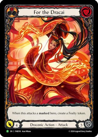 For the Dracai - FAB318 (FAB318) - Flesh and Blood: Promo Cards Rainbow Foil
