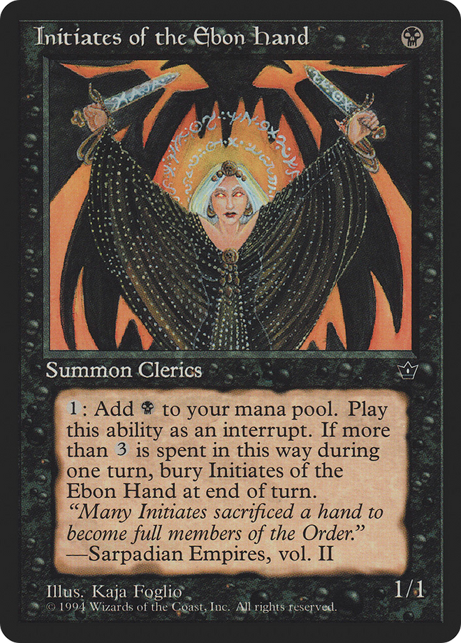 Initiates of the Ebon Hand (Kaja Foglio) [Fallen Empires]