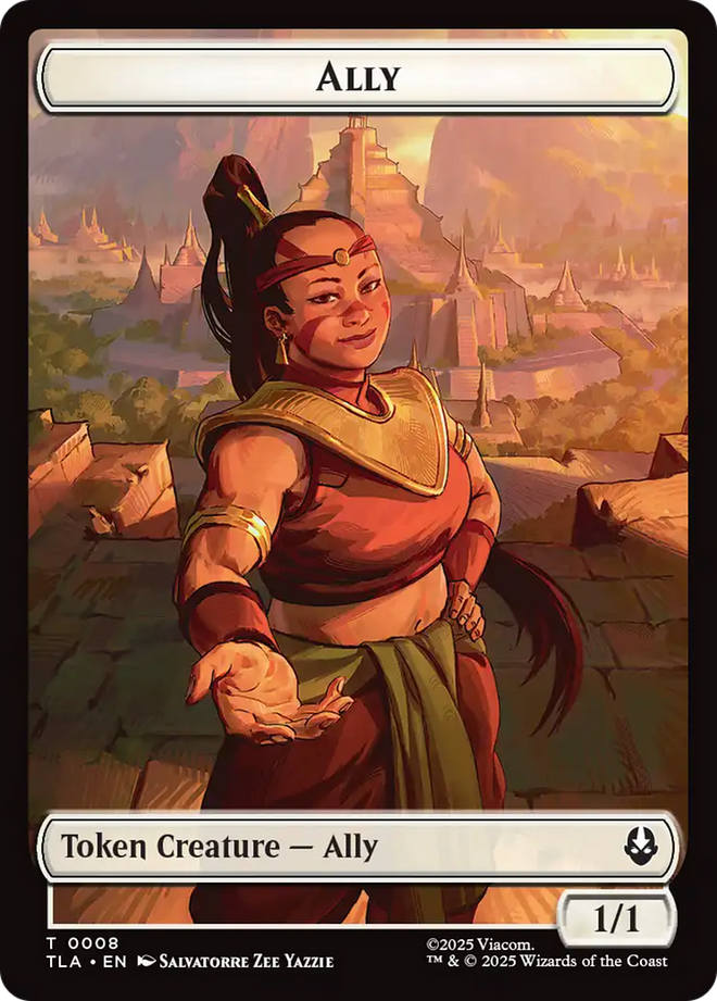 Ally (0008) // Soldier (0002) Double-Sided Token (TLA-8 // 2) - Avatar: The Last Airbender