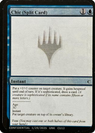 Chic (Split Card) [Unknown Event]