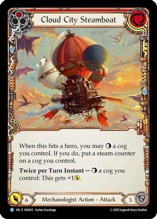 Cloud City Steamboat (Red) (SEA015) - 1st Strike Rainbow Foil