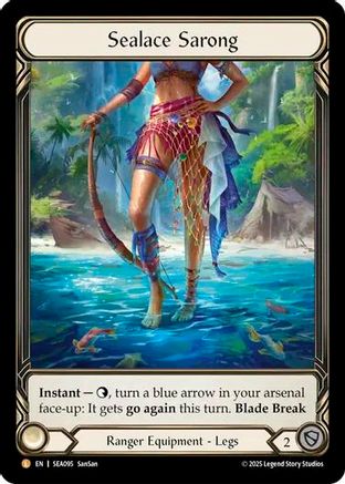 Sealace Sarong (Treasure) (SEA095) - High Seas Cold Foil