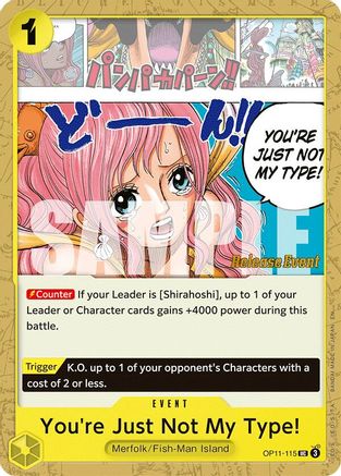 You're Just Not My Type! [A Fist of Divine Speed Release Event Cards]