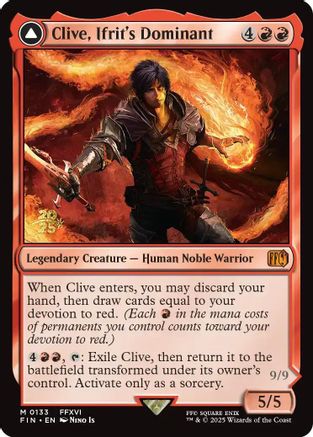 Clive, Ifrit's Dominant [FINAL FANTASY Prerelease Promo]