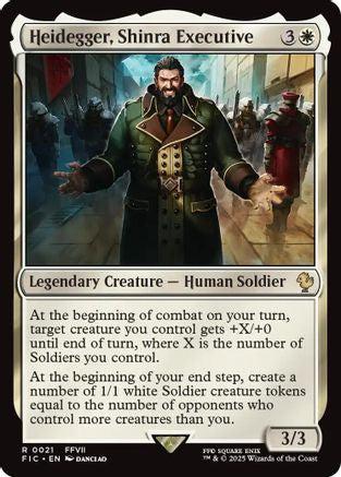Heidegger, Shinra Executive (Surge Foil) [FINAL FANTASY Commander]