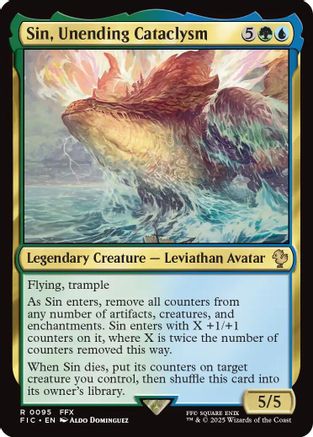 Sin, Unending Cataclysm (Surge Foil) [FINAL FANTASY Commander]