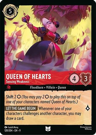 Queen of Hearts - Sensing Weakness (120/204) [Fabled]