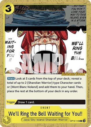 We'll Ring the Bell Waiting for You!! [Legacy of the Master Release Event Cards]