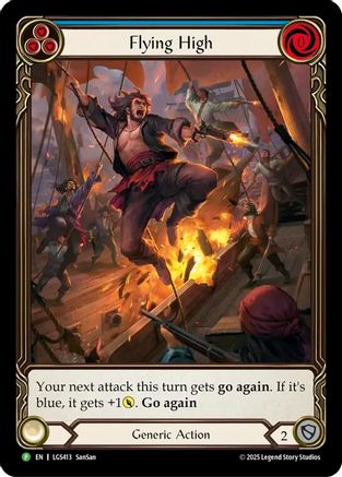 Flying High (Blue) - LGS413 (LGS413) - Flesh and Blood: Promo Cards Rainbow Foil