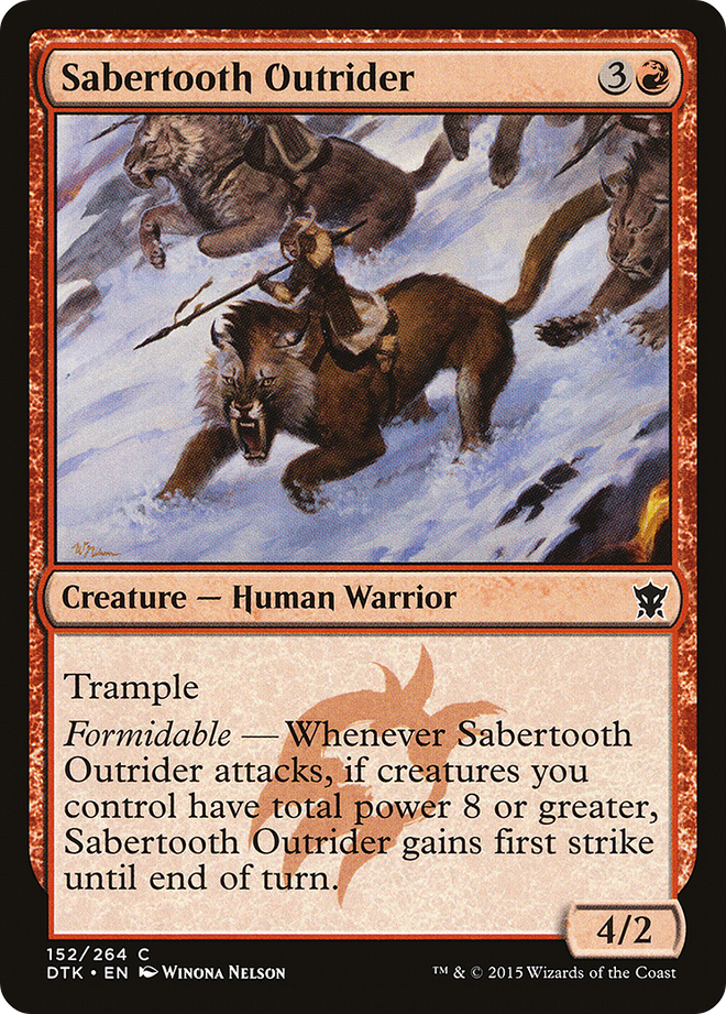 Sabertooth Outrider [Dragons of Tarkir]