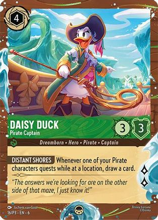 Daisy Duck - Pirate Captain (Disney Cruise Promo) (16/P3) [Promo Cards]