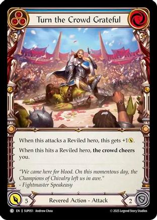 Turn the Crowd Grateful (Blue) (SUP051) - Super Slam Rainbow Foil