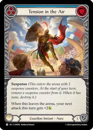 Tension in the Air (Blue) (SUP206) - Super Slam Rainbow Foil