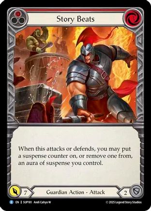 Story Beats (Red) (SUP181) - Super Slam Rainbow Foil