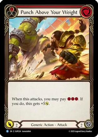 Punch Above Your Weight (Red) (SUP224) - Super Slam Rainbow Foil
