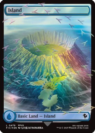 Island (Chocobo Track Foil) [FINAL FANTASY Commander]