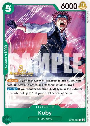Koby [Carrying On His Will: 3rd Anniversary Tournament Cards]