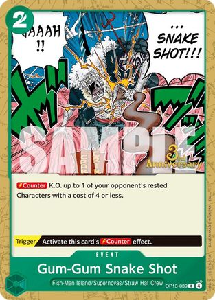 Gum-Gum Snake Shot [Carrying On His Will: 3rd Anniversary Tournament Cards]