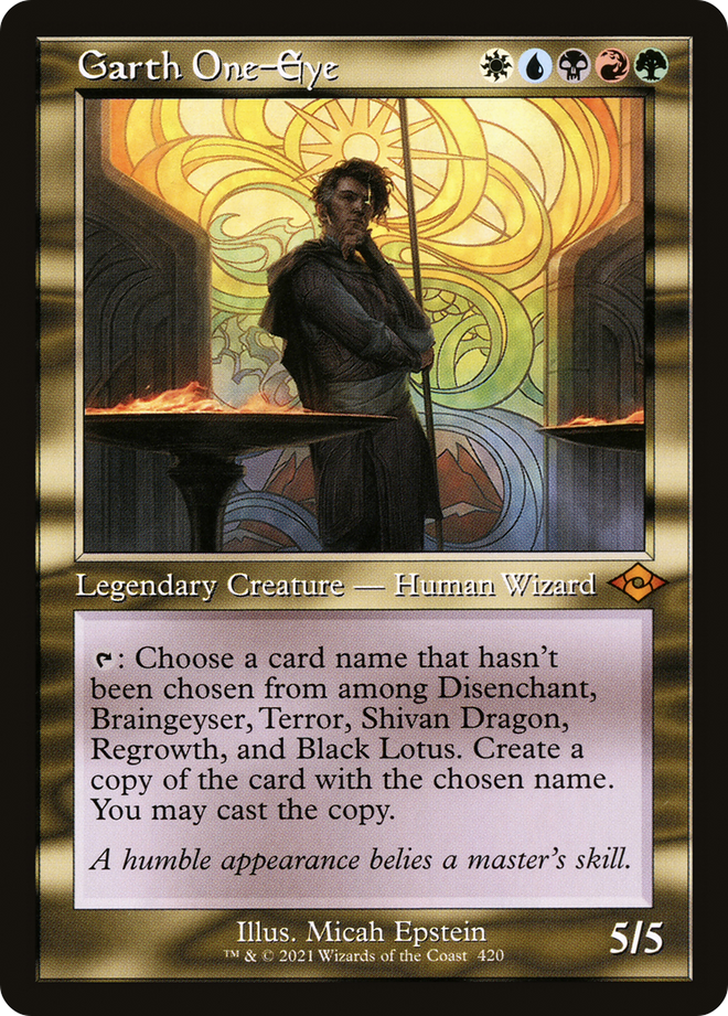Garth One-Eye (Retro Frame) (MH2-420) - Modern Horizons 2 Etched Foil