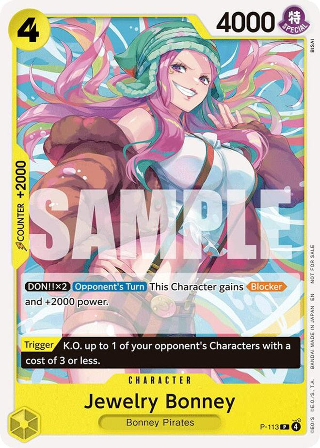 Jewelry Bonney (Heroines Battle Pack) (P-113) - One Piece Promotion Cards Foil