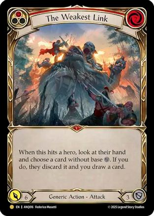 The Weakest Link (Red) (ANQ016) (ANQ016) - Compendium of Rathe - Antiquity Pack Cold Foil
