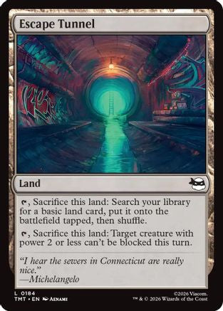 Escape Tunnel (TMT-184) - Teenage Mutant Ninja Turtles Foil